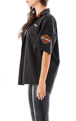 FURST OF A KIND VINTAGE HARLEY SHORT SLEEVE BUTTON DOWN