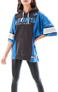 FURST OF A KIND VINTAGE VERTICAL SPLICED JERSEY HOODIE