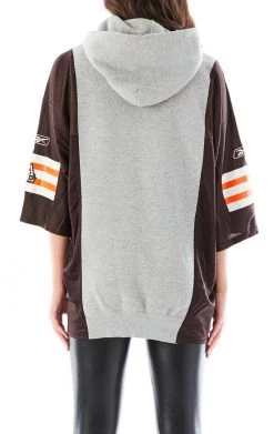 FURST OF A KIND SALE VINTAGE VERTICAL SPLICED JERSEY HOODIE