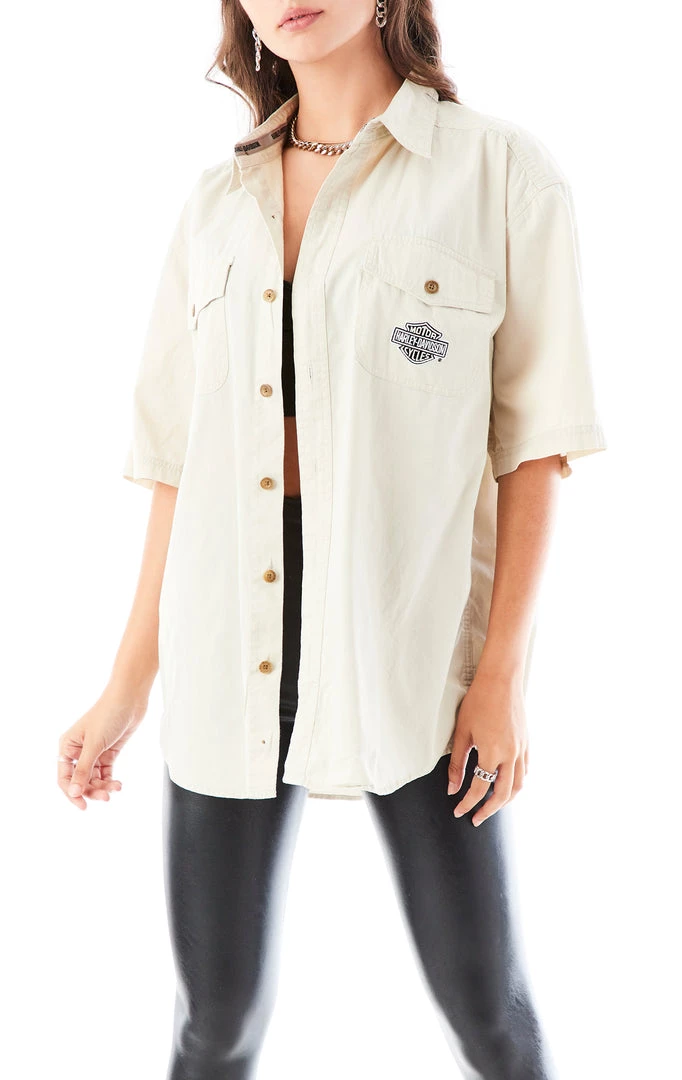 FURST OF A KIND VINTAGE HARLEY SHORT SLEEVE BUTTON DOWN 3 FURST OF A KIND VINTAGE HARLEY SHORT SLEEVE BUTTON DOWN