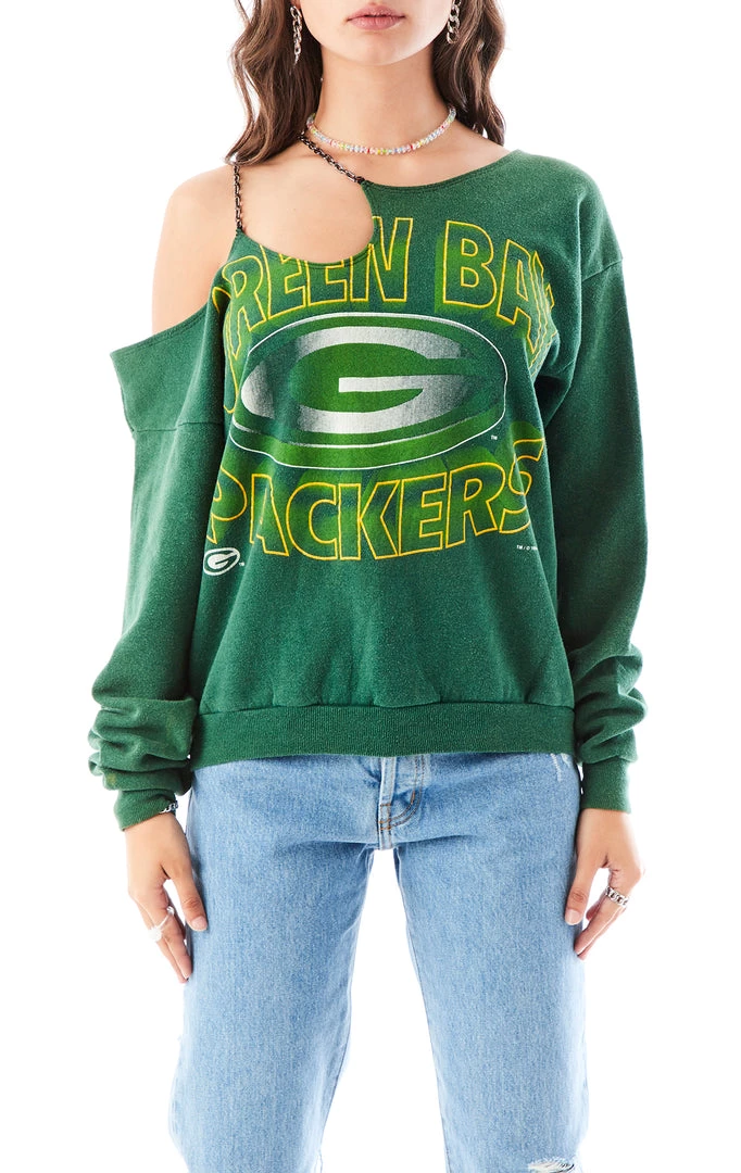 FURST OF A KIND VINTAGE ONE SHOULDER DOUBLE CHAIN SWEATSHIRT SALE 4 FURST OF A KIND VINTAGE ONE SHOULDER DOUBLE CHAIN SWEATSHIRT SALE