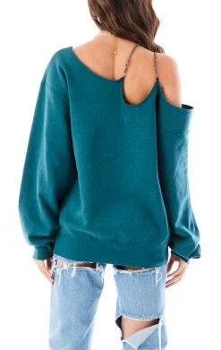 FURST OF A KIND VINTAGE ONE SHOULDER DOUBLE CHAIN SWEATSHIRT SALE 7 FURST OF A KIND VINTAGE ONE SHOULDER DOUBLE CHAIN SWEATSHIRT SALE