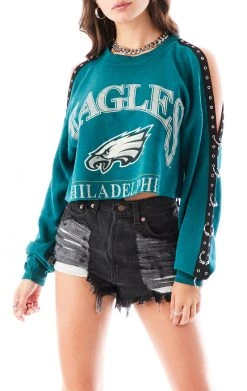 LF Official Shop 7 FURST OF A KIND VINTAGE CROPPED CUT OUT U-RING SWEATSHIRT SALE