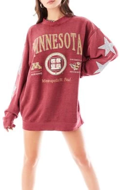 FURST OF A KIND VINTAGE COLLEGE VINTAGE SILVER STAR PATCH SWEATSHIRT