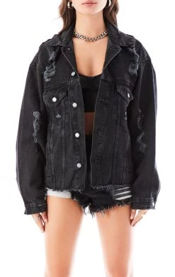 FURST OF A KIND VINTAGE GRAPHIC BACK INSERT DENIM JACKET SALE