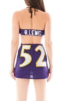 FURST OF A KIND VINTAGE DRESSES VINTAGE CUT OUT JERSEY HALTER DRESS