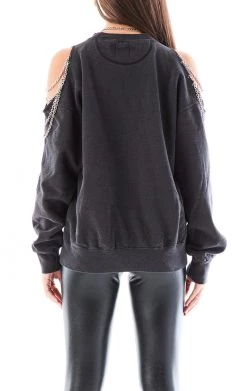 FURST OF A KIND VINTAGE SHOULDER CUT OUT CHAIN SWEATSHIRT SALE