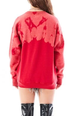 FURST OF A KIND VINTAGE NFL VINTAGE BLEACH SPIRAL SWEATSHIRT