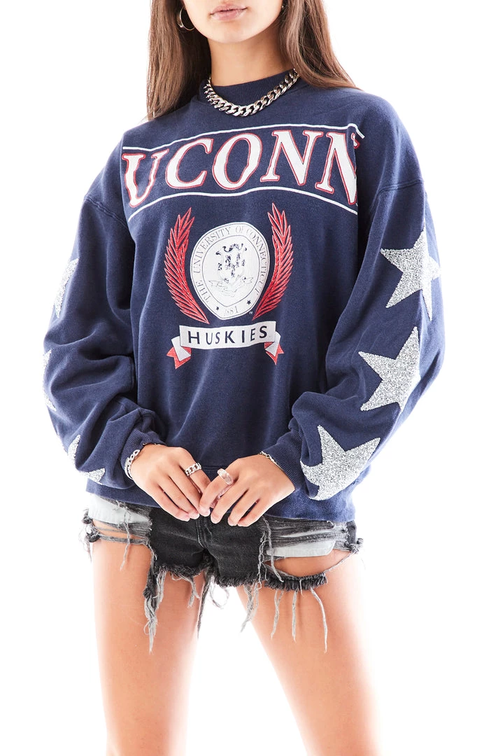 FURST OF A KIND VINTAGE SILVER STAR PATCH SWEATSHIRT VINTAGE COLLEGE 3 FURST OF A KIND VINTAGE SILVER STAR PATCH SWEATSHIRT VINTAGE COLLEGE