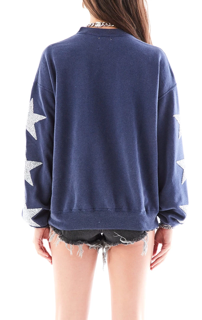 FURST OF A KIND VINTAGE SILVER STAR PATCH SWEATSHIRT VINTAGE COLLEGE 5 FURST OF A KIND VINTAGE SILVER STAR PATCH SWEATSHIRT VINTAGE COLLEGE