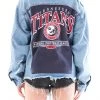 FURST OF A KIND VINTAGE DENIM JACKETS VINTAGE GRAPHIC BACK INSERT DENIM JACKET