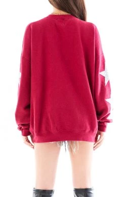 FURST OF A KIND VINTAGE COLLEGE VINTAGE SILVER STAR PATCH SWEATSHIRT