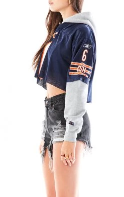 FURST OF A KIND VINTAGE JERSEY SPLICED HOODIE