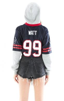 FURST OF A KIND VINTAGE JERSEY SPLICED HOODIE