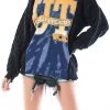 FURST OF A KIND VINTAGE BLEACH SWEATSHIRT WITH SWEATER SLEEVE