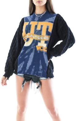 FURST OF A KIND VINTAGE BLEACH SWEATSHIRT WITH SWEATER SLEEVE