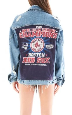 FURST OF A KIND VINTAGE GRAPHIC BACK INSERT DENIM JACKET