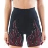 CARMAR RHINESTONE FLAME BIKE SHORTS 2 CARMAR RHINESTONE FLAME BIKE SHORTS