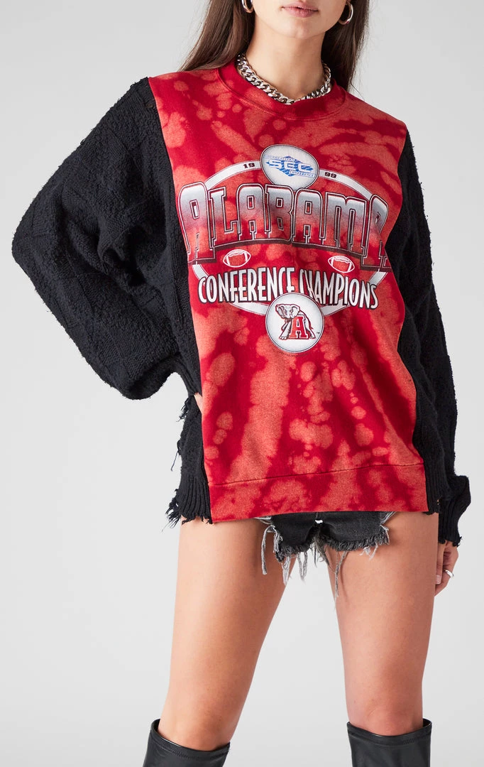 FURST OF A KIND VINTAGE BLEACH SWEATSHIRT WITH SWEATER SLEEVE 3 FURST OF A KIND VINTAGE BLEACH SWEATSHIRT WITH SWEATER SLEEVE