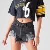 FURST OF A KIND SALE VINTAGE SPLICED CROPPED JERSEY TEE