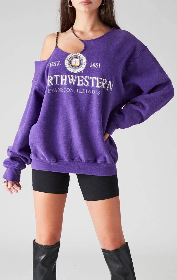 FURST OF A KIND SALE VINTAGE ONE SHOULDER DOUBLE CHAIN SWEATSHIRT 3 FURST OF A KIND SALE VINTAGE ONE SHOULDER DOUBLE CHAIN SWEATSHIRT