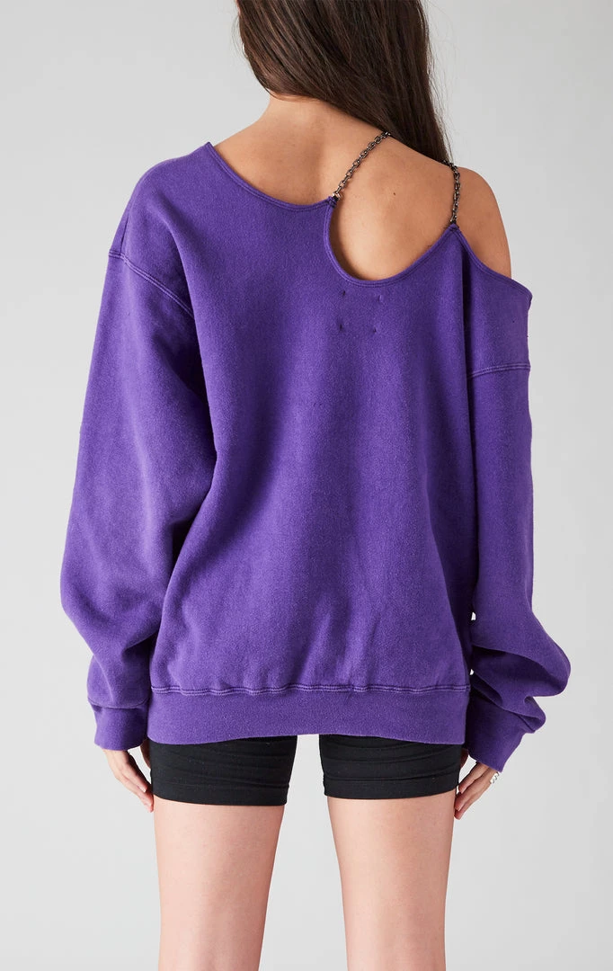 FURST OF A KIND SALE VINTAGE ONE SHOULDER DOUBLE CHAIN SWEATSHIRT 4 FURST OF A KIND SALE VINTAGE ONE SHOULDER DOUBLE CHAIN SWEATSHIRT