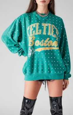FURST OF A KIND VINTAGE SPORTS VINTAGE ALLOVER RHINESTONE SWEATSHIRT