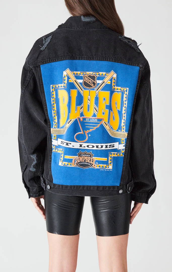 FURST OF A KIND VINTAGE DENIM JACKETS VINTAGE GRAPHIC BACK INSERT DENIM JACKET 3 FURST OF A KIND VINTAGE DENIM JACKETS VINTAGE GRAPHIC BACK INSERT DENIM JACKET