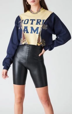 FURST OF A KIND VINTAGE SPLICED CROPPED SWEATSHIRT