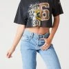 FURST OF A KIND SALE VINTAGE SPLICED CROPPED JERSEY TEE