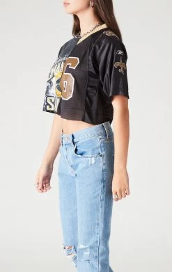 FURST OF A KIND SALE VINTAGE SPLICED CROPPED JERSEY TEE
