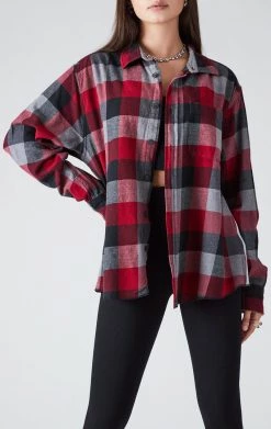 FURST OF A KIND VINTAGE TEE BACK INSERT PLAID SHIRT