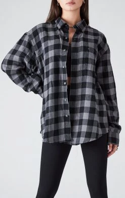 FURST OF A KIND VINTAGE TEE BACK INSERT PLAID SHIRT