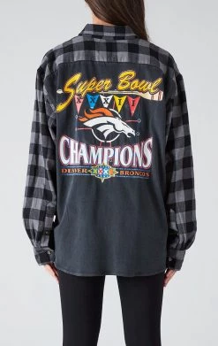 FURST OF A KIND VINTAGE TEE BACK INSERT PLAID SHIRT