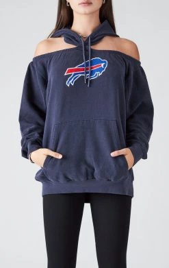 FURST OF A KIND SALE VINTAGE OPEN SHOULDER HOODIE