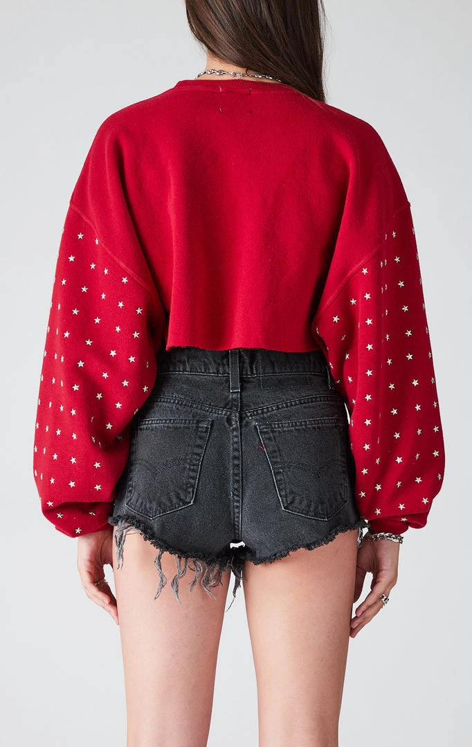 FURST OF A KIND VINTAGE STAR STUD CROPPED SWEATSHIRT 4 FURST OF A KIND VINTAGE STAR STUD CROPPED SWEATSHIRT