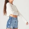 FURST OF A KIND VINTAGE SPLICED DENIM SHORTS VINTAGE DENIM SHORTS 2 FURST OF A KIND VINTAGE SPLICED DENIM SHORTS VINTAGE DENIM SHORTS