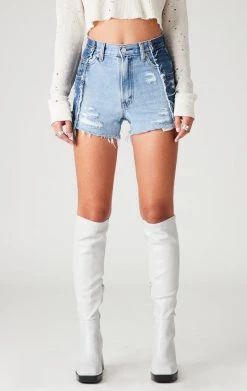 FURST OF A KIND VINTAGE SPLICED DENIM SHORTS VINTAGE DENIM SHORTS