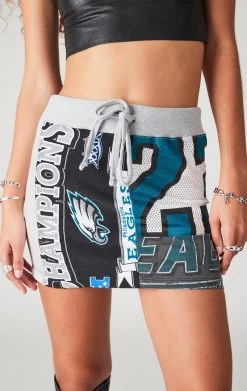 FURST OF A KIND VINTAGE SPLICED PATCHWORK SKIRT VINTAGE NFL 14 FURST OF A KIND VINTAGE SPLICED PATCHWORK SKIRT VINTAGE NFL