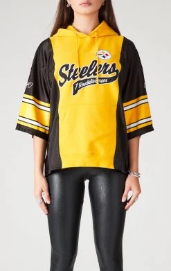 FURST OF A KIND SALE VINTAGE VERTICAL SPLICED JERSEY HOODIE