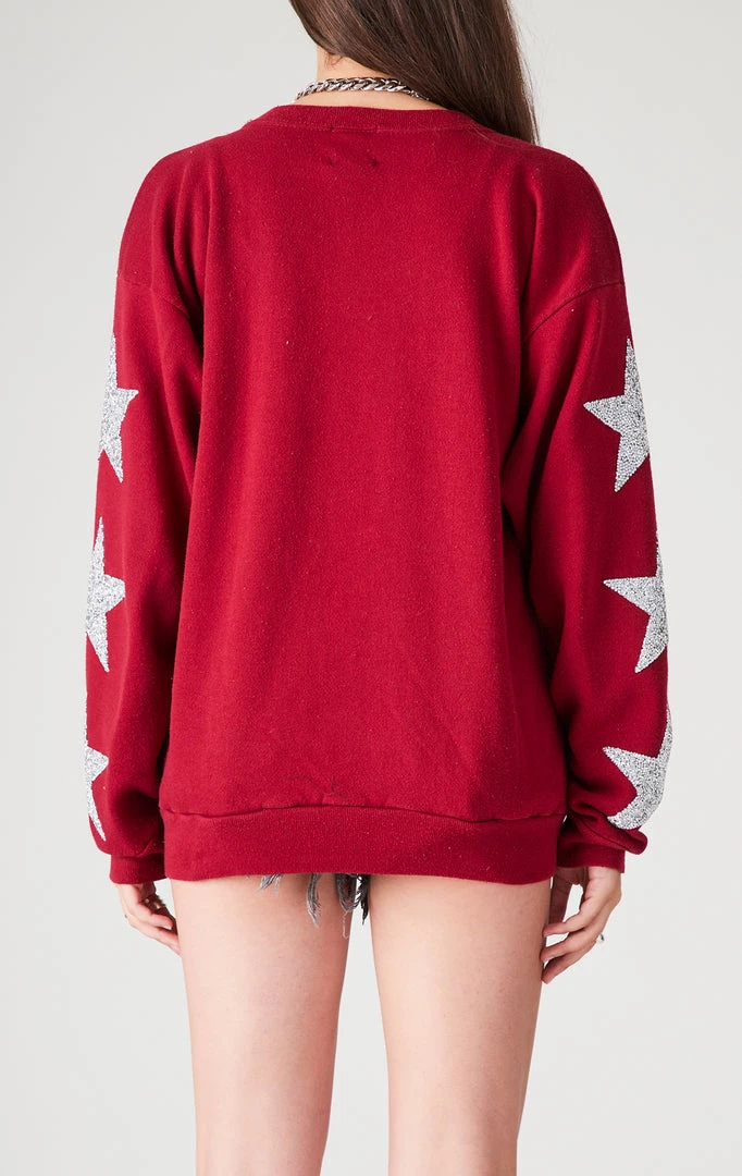 FURST OF A KIND VINTAGE SILVER STAR PATCH SWEATSHIRT VINTAGE NFL 4 FURST OF A KIND VINTAGE SILVER STAR PATCH SWEATSHIRT VINTAGE NFL