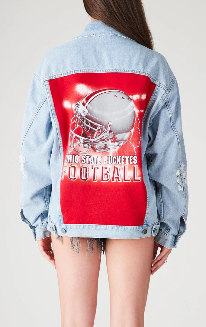 FURST OF A KIND VINTAGE GRAPHIC BACK INSERT DENIM JACKET VINTAGE DENIM JACKETS 3 FURST OF A KIND VINTAGE GRAPHIC BACK INSERT DENIM JACKET VINTAGE DENIM JACKETS