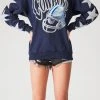 FURST OF A KIND VINTAGE NFL VINTAGE SILVER STAR PATCH SWEATSHIRT