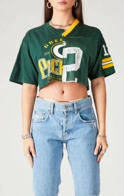 FURST OF A KIND VINTAGE SPLICED CROPPED JERSEY TEE 7 FURST OF A KIND VINTAGE SPLICED CROPPED JERSEY TEE