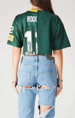 FURST OF A KIND VINTAGE SPLICED CROPPED JERSEY TEE