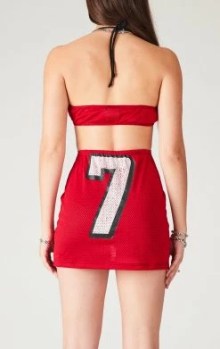 FURST OF A KIND VINTAGE CUT OUT JERSEY HALTER DRESS