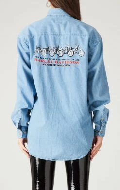 FURST OF A KIND VINTAGE HARLEY CHAMBRAY SHIRT