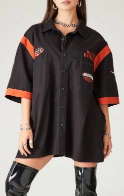 FURST OF A KIND VINTAGE HARLEY SHORT SLEEVE BUTTON DOWN