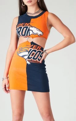 FURST OF A KIND SALE VINTAGE SPLICED CUT OUT O-RING DRESS