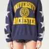 FURST OF A KIND VINTAGE SILVER STAR PATCH SWEATSHIRT VINTAGE COLLEGE
